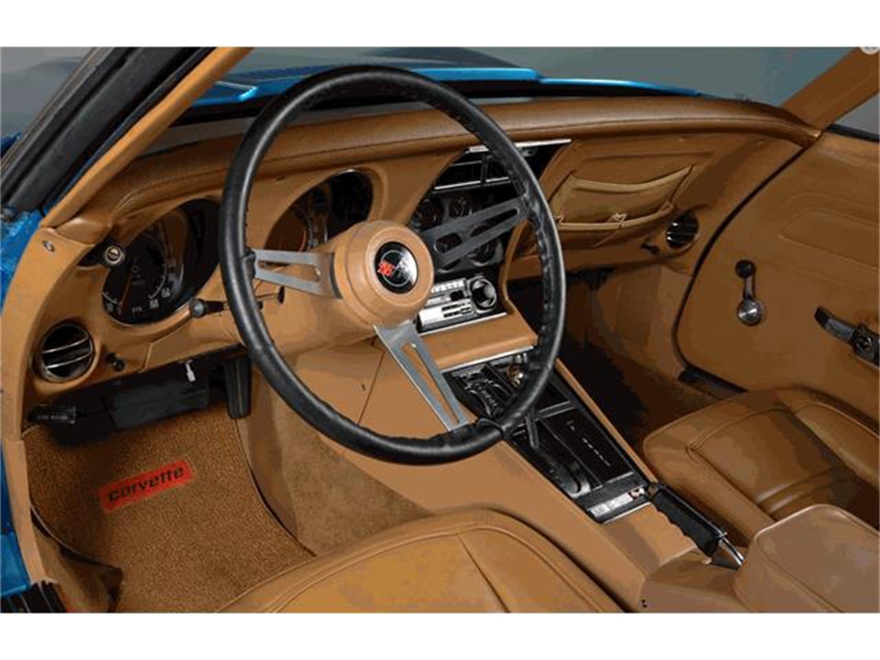 Chevrolet-Corvette-stingray-1973-Medium-Blue-Metallic-Medium-Saddle-10