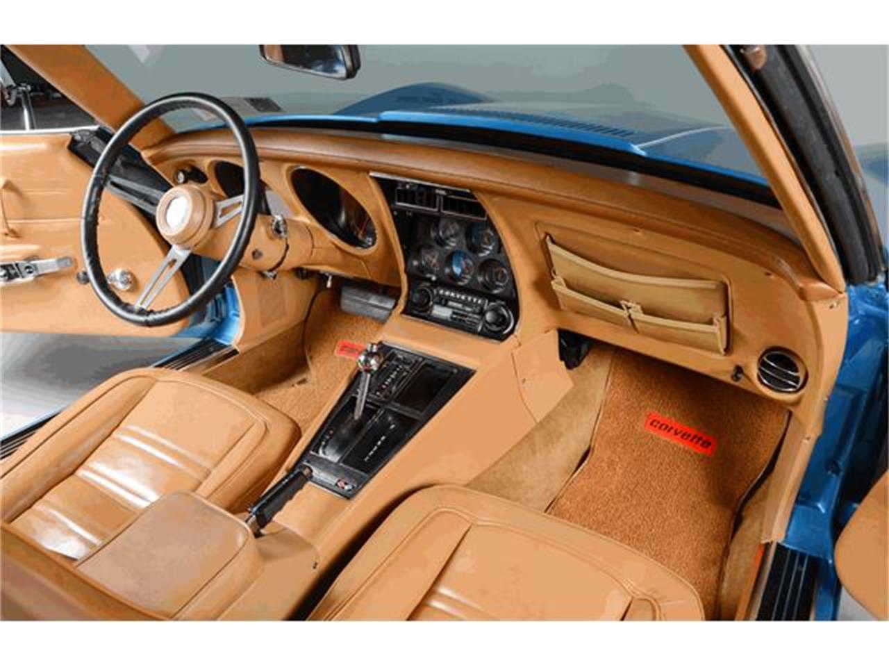 Chevrolet-Corvette-stingray-1973-Medium-Blue-Metallic-Medium-Saddle-12