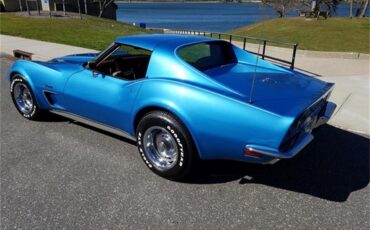Chevrolet-Corvette-stingray-1973-Medium-Blue-Metallic-Medium-Saddle