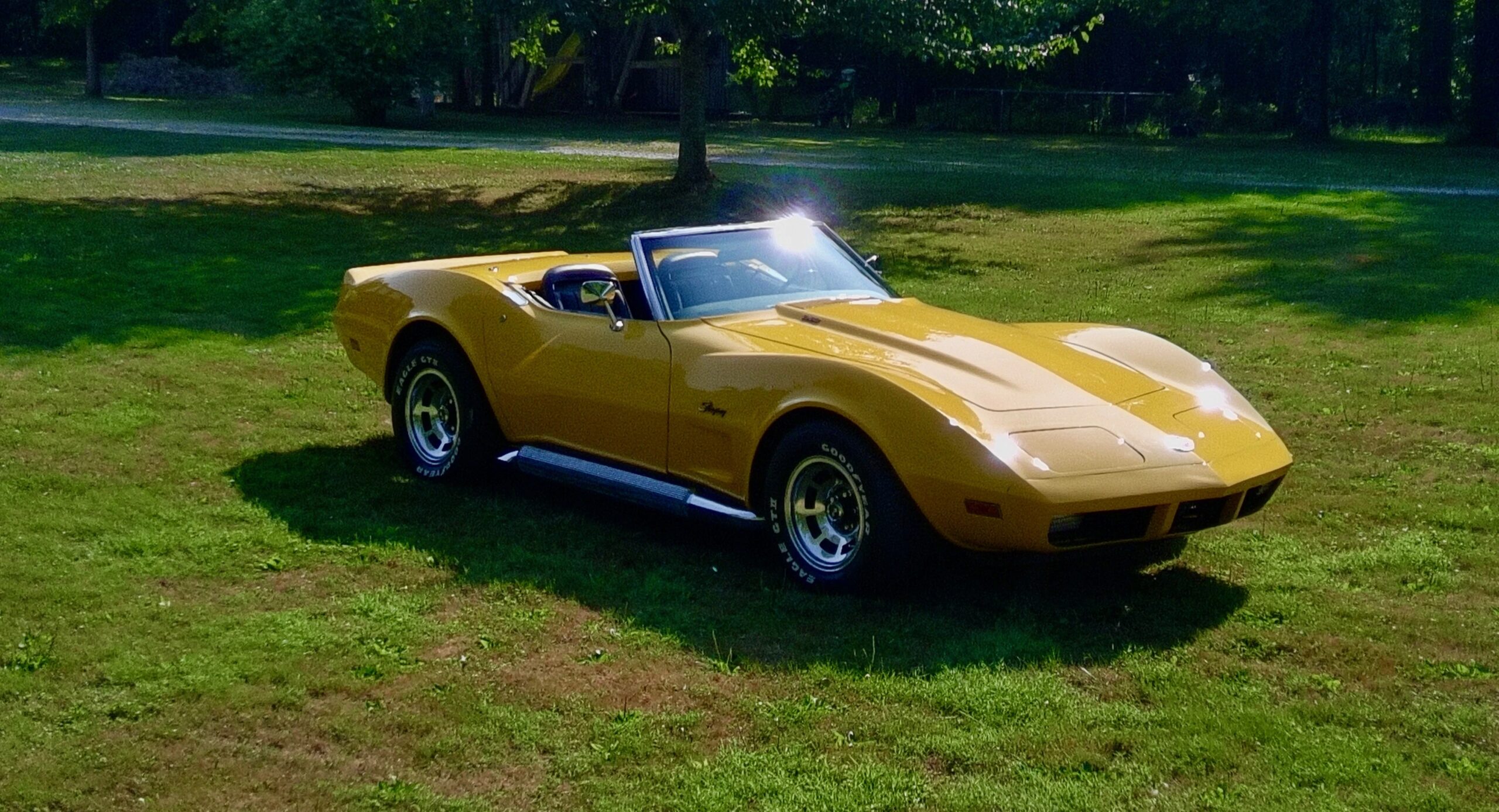 Chevrolet-Corvette-stingray-1974-Yellow-Black-1