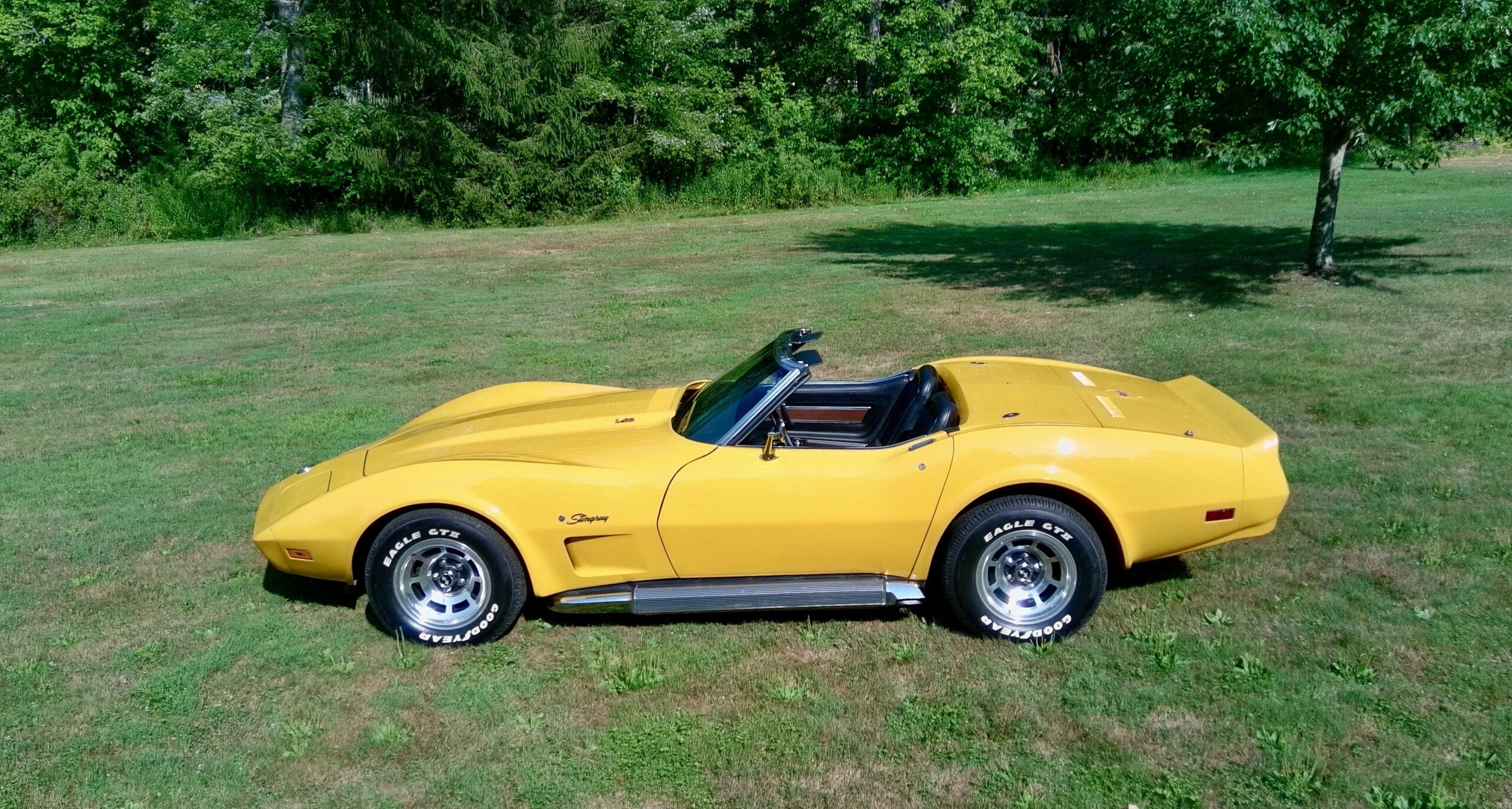 Chevrolet-Corvette-stingray-1974-Yellow-Black-11