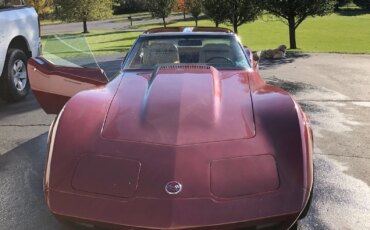 Chevrolet-Corvette-stingray-1975-Burgundy-Tan-8