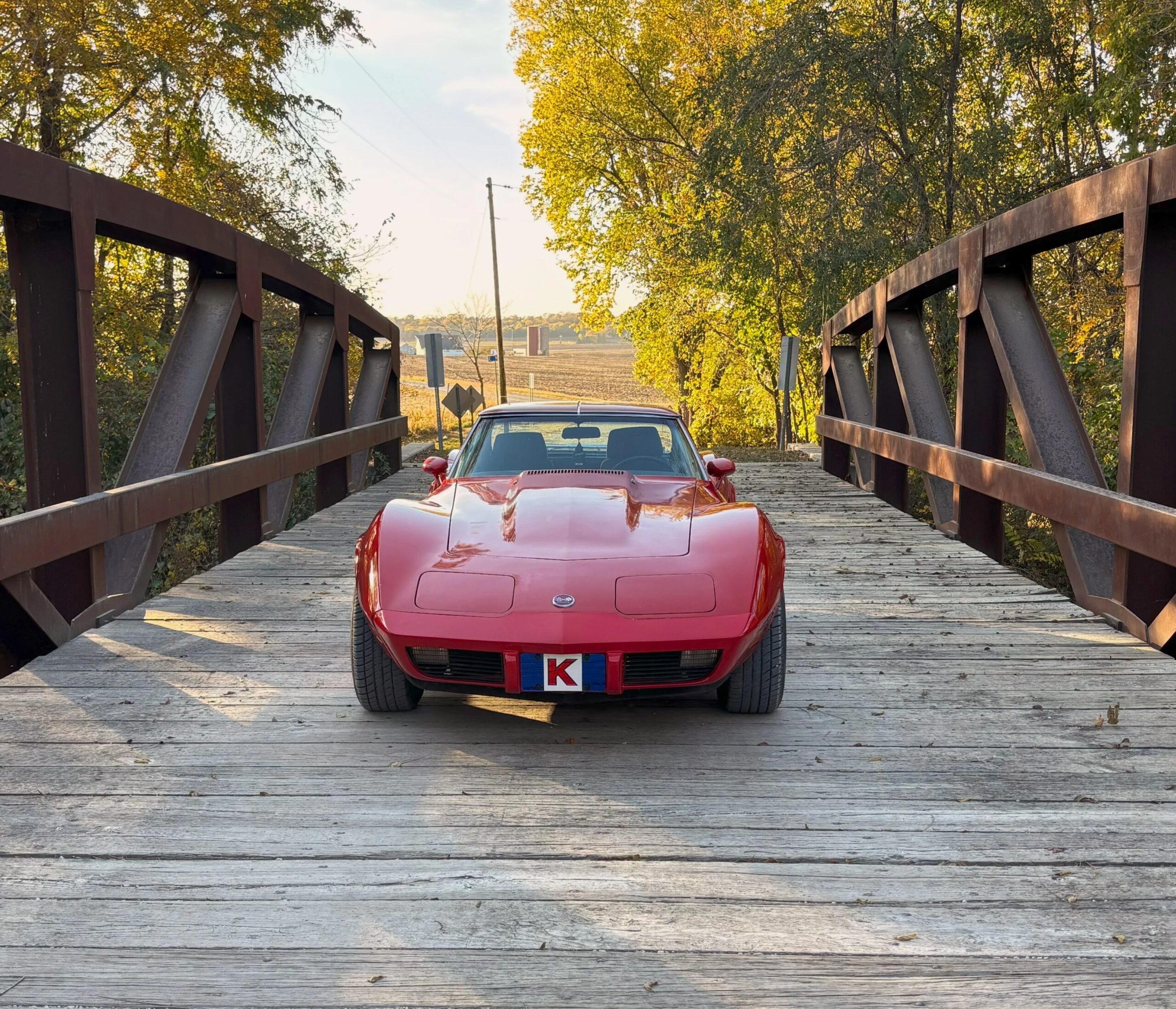 Chevrolet-Corvette-stingray-1975-Red-Silver-35