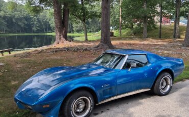 Chevrolet-Corvette-stingray-1976-Blue-Black