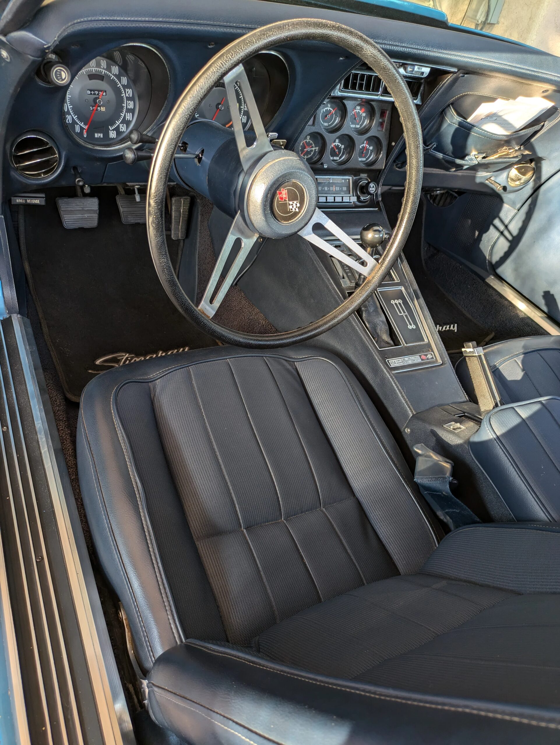 Chevrolet-Corvette-stingray-convertible-1973-Blue-Blue-13