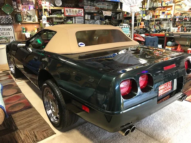 Chevrolet-Corvette-zr1-convertible-1991-Green-Tan-1