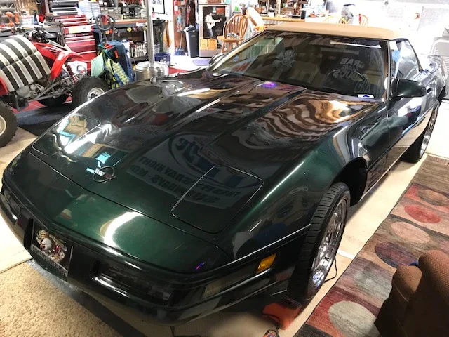 Chevrolet-Corvette-zr1-convertible-1991-Green-Tan