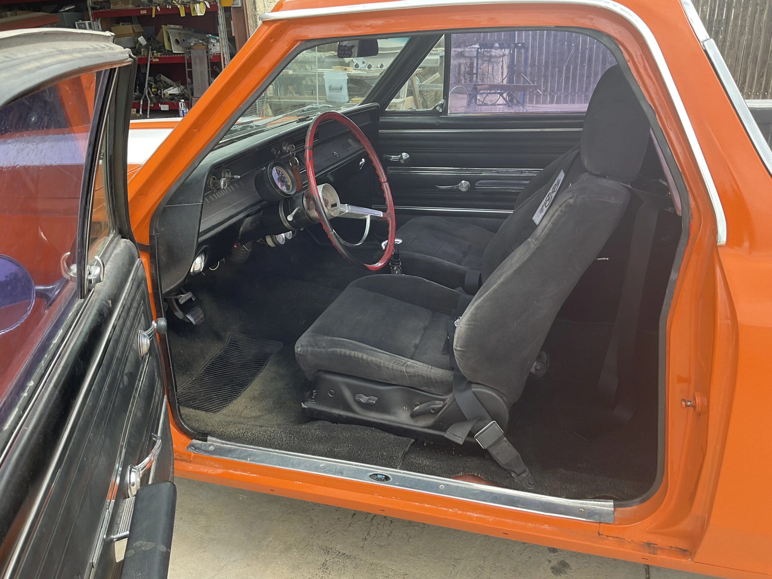 Chevrolet-El-camino-v8-1966-Orange-Black-10