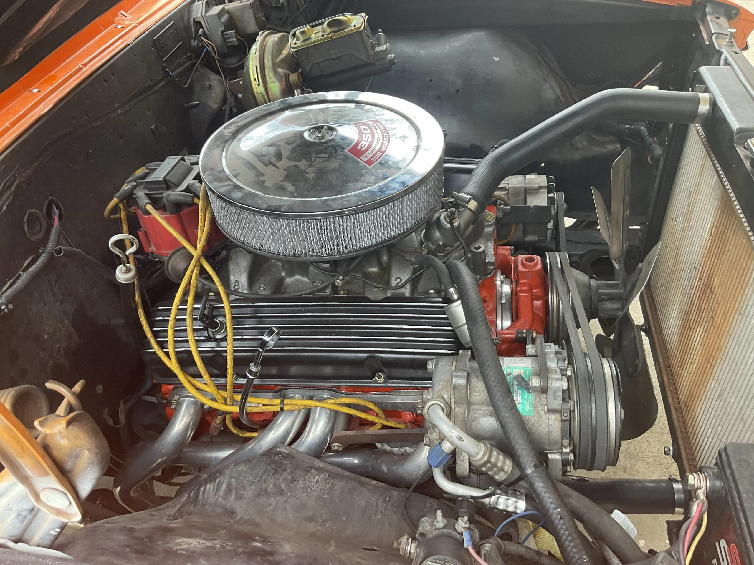 Chevrolet-El-camino-v8-1966-Orange-Black-11