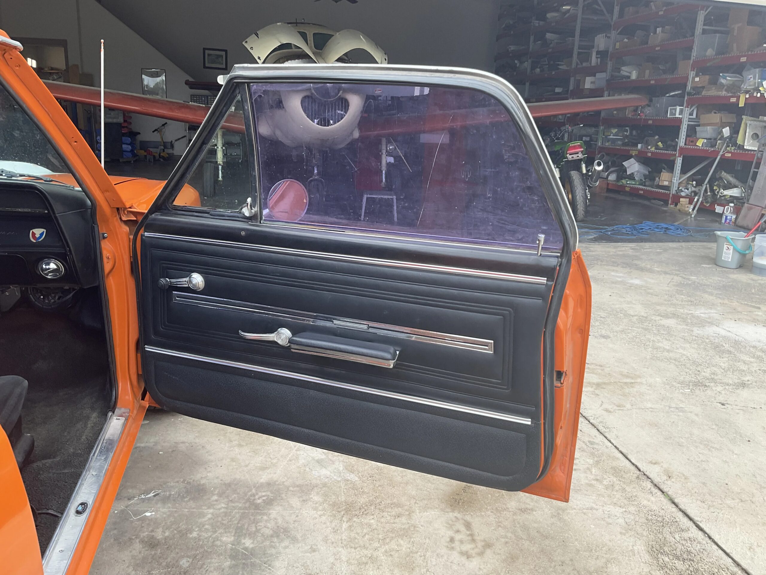 Chevrolet-El-camino-v8-1966-Orange-Black-8