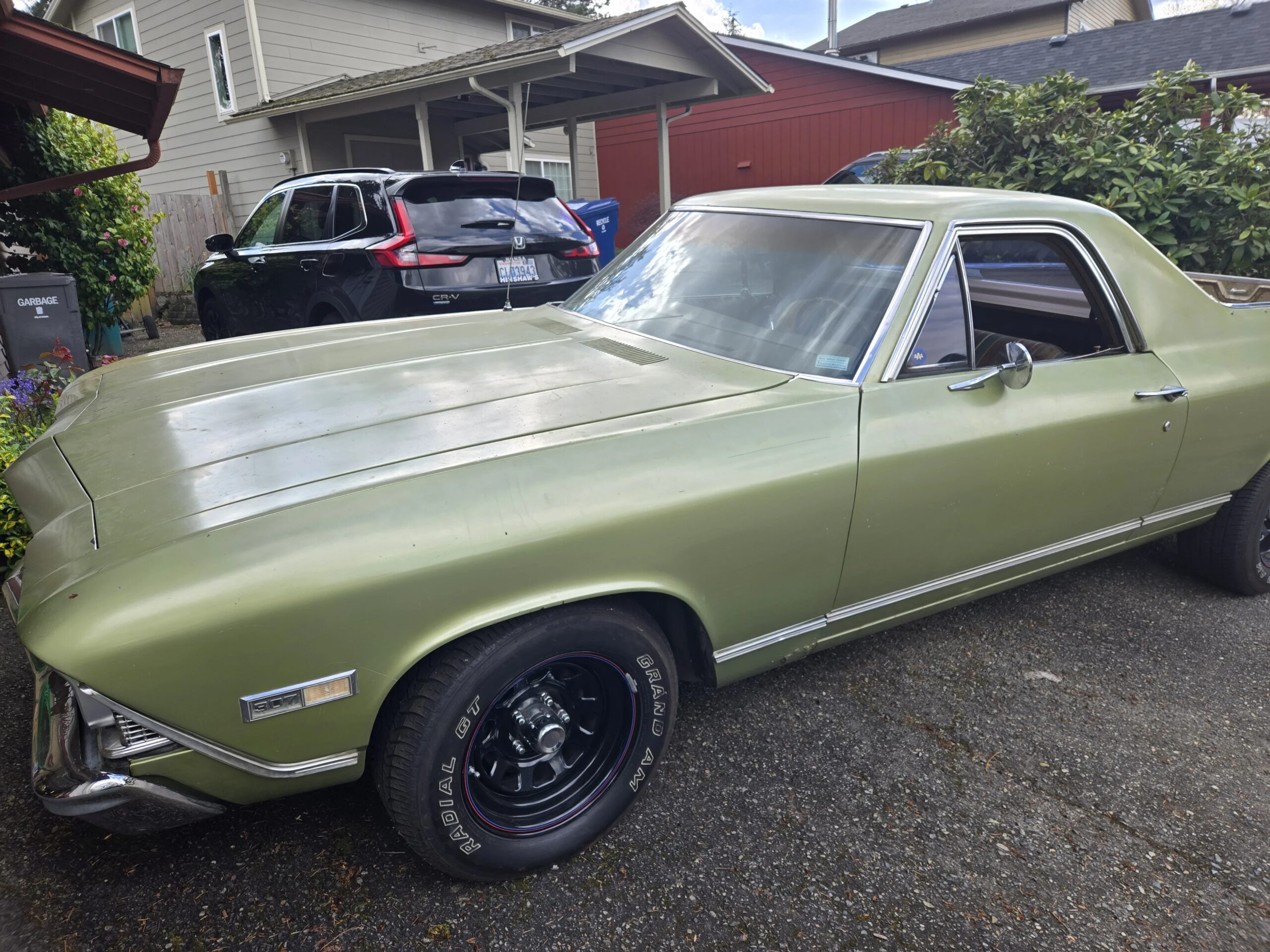 Chevrolet-El-camino-v8-1968-Green-Brown-11