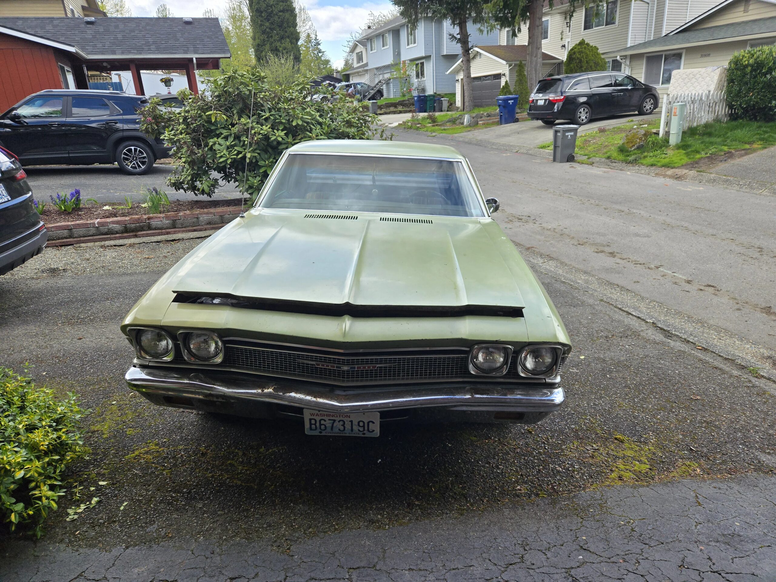Chevrolet-El-camino-v8-1968-Green-Brown-50