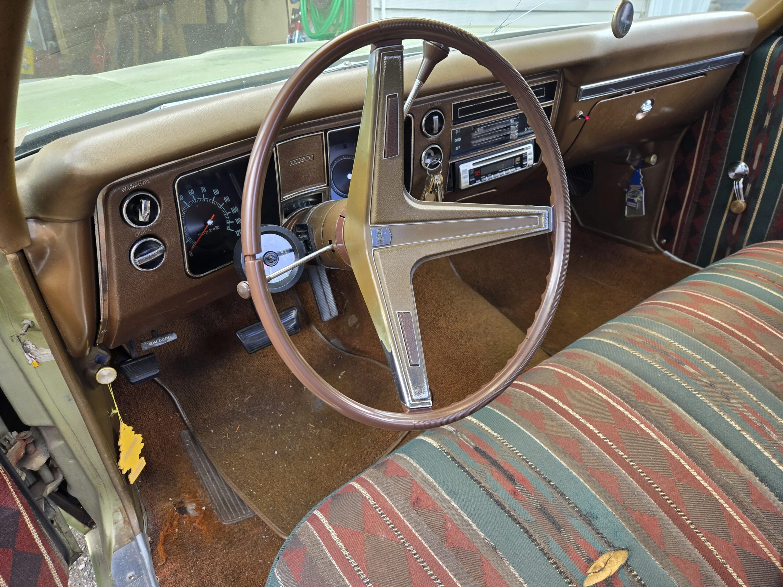Chevrolet-El-camino-v8-1968-Green-Brown-53