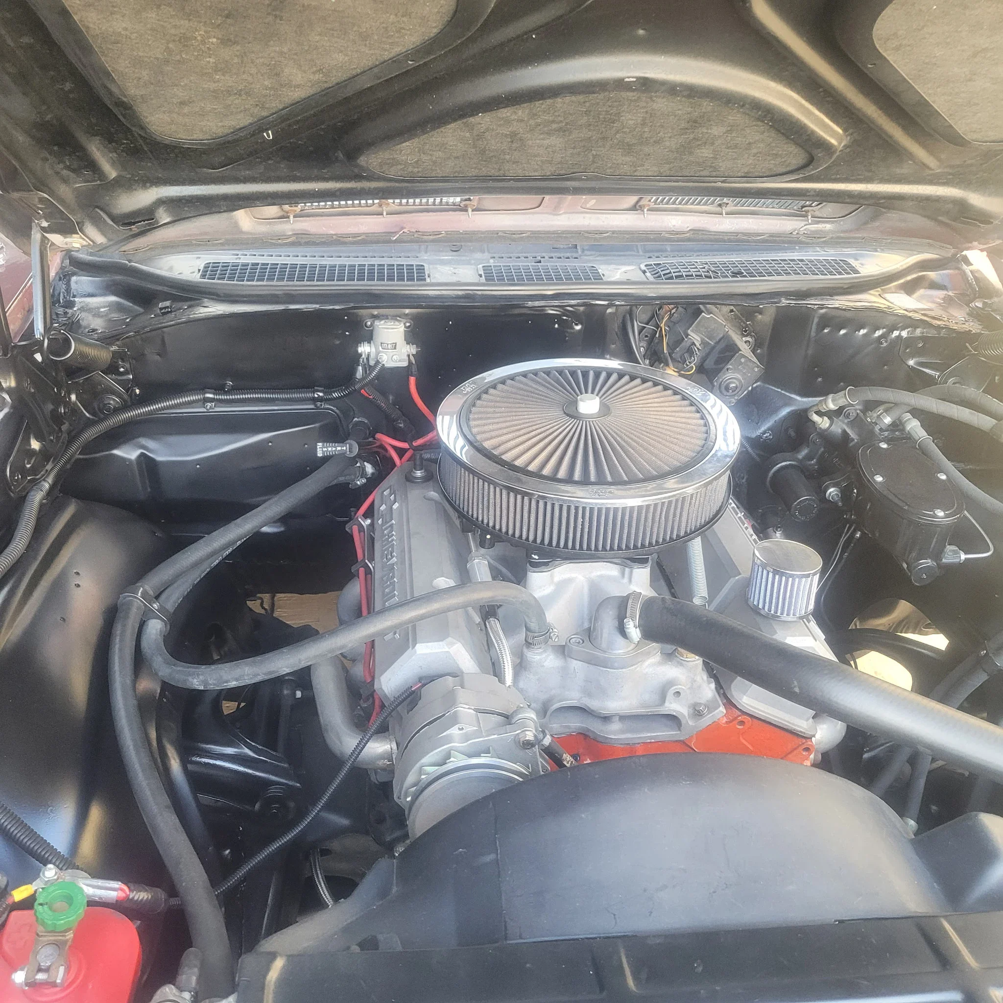 Chevrolet-El-camino-v8-1969-Burgundy-Black-1