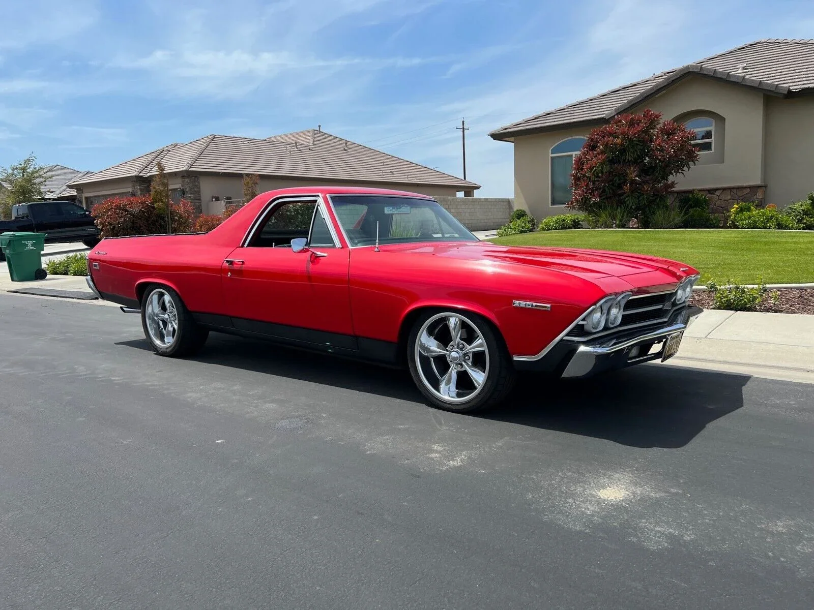 Chevrolet-El-camino-v8-1969-Red-Black