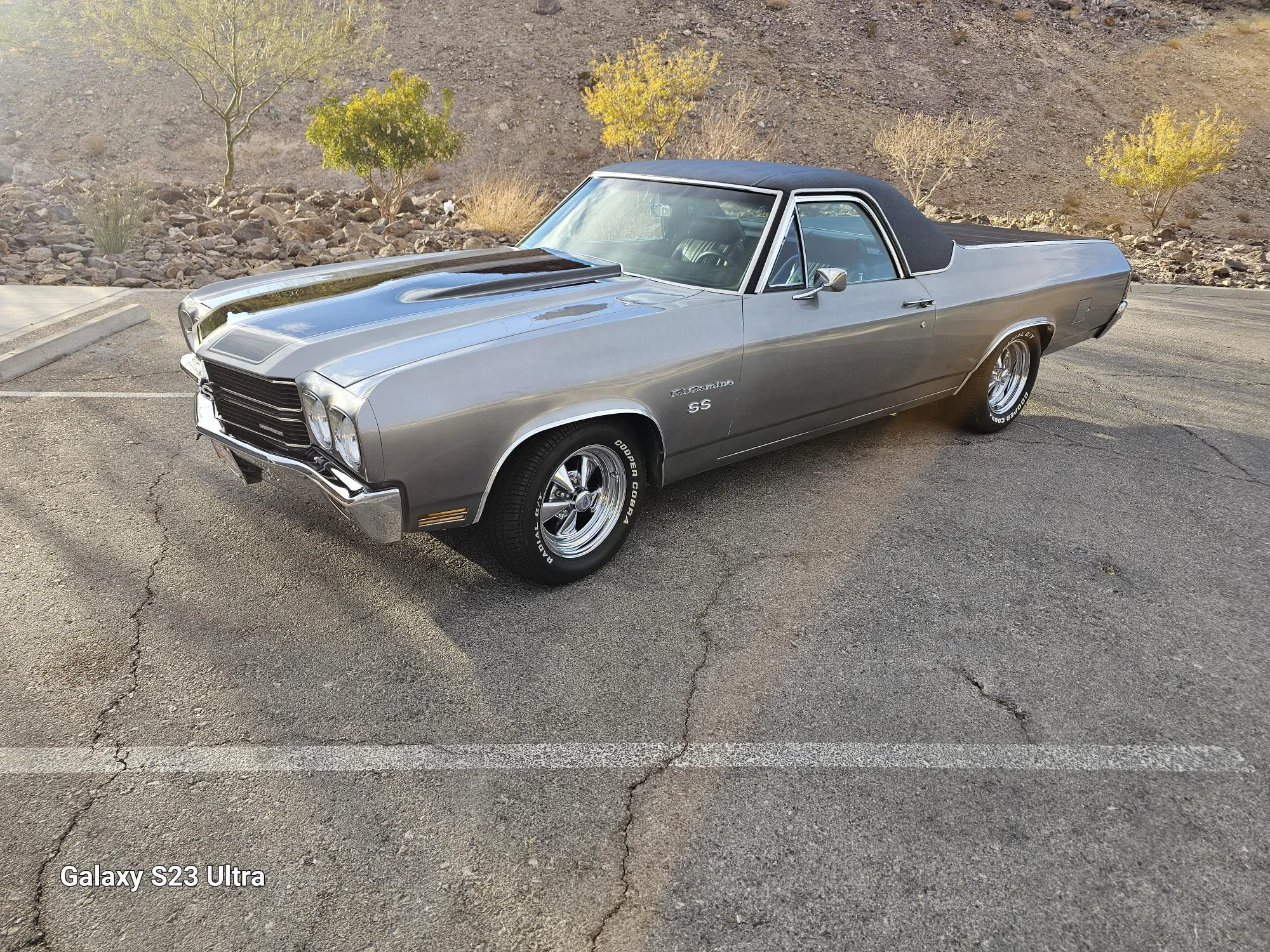 Chevrolet-El-camino-v8-1970-Gray-Black-3