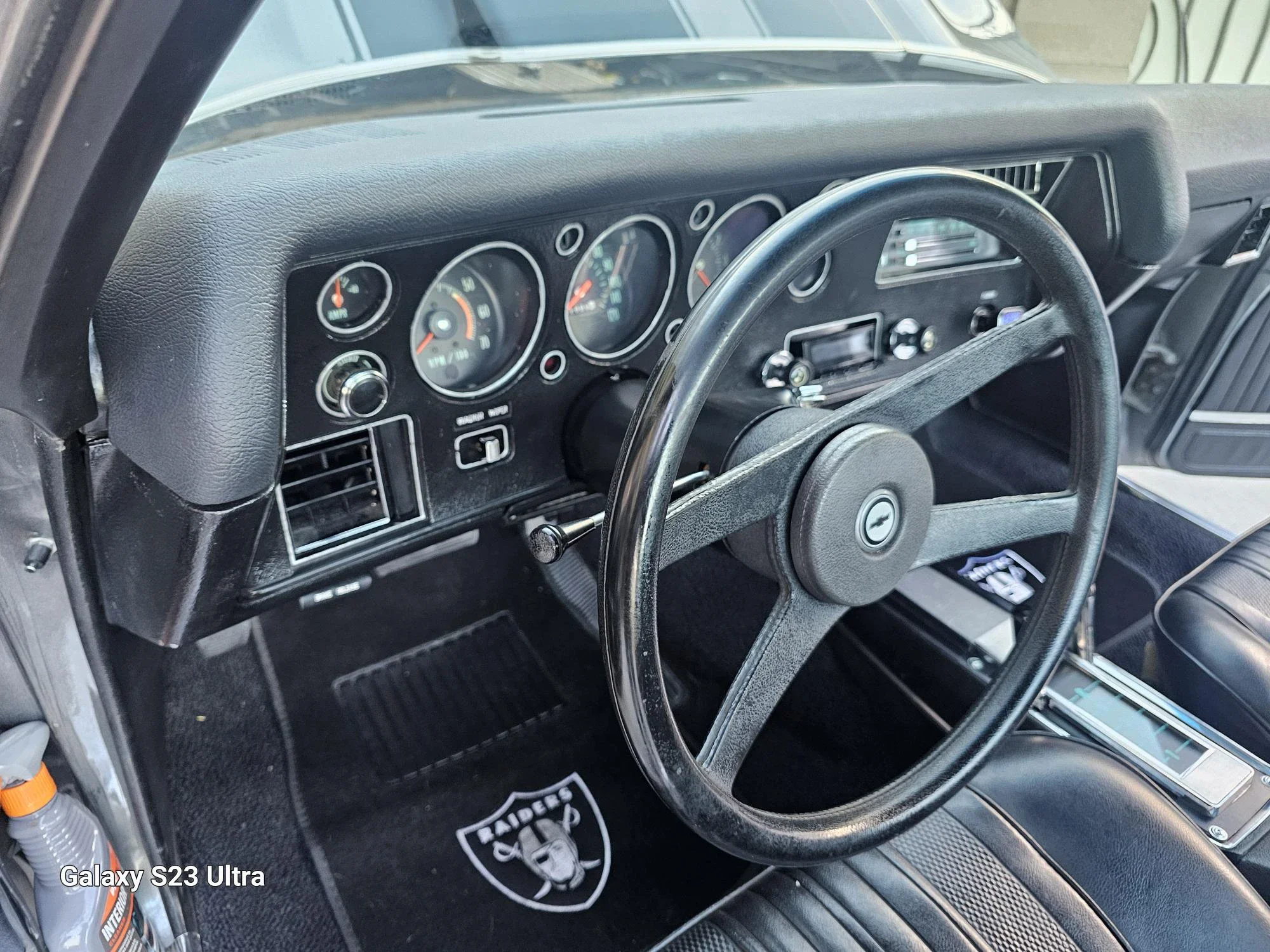Chevrolet-El-camino-v8-1970-Gray-Black-7