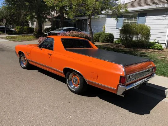Chevrolet-El-camino-v8-1971-Orange-Black-3