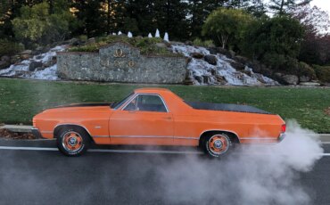 Chevrolet-El-camino-v8-1971-Orange-Black