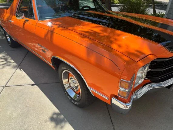 Chevrolet-El-camino-v8-1971-Orange-Black-5