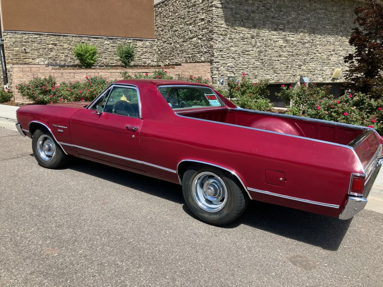 Chevrolet-El-camino-v8-1971-Red-Tan-1
