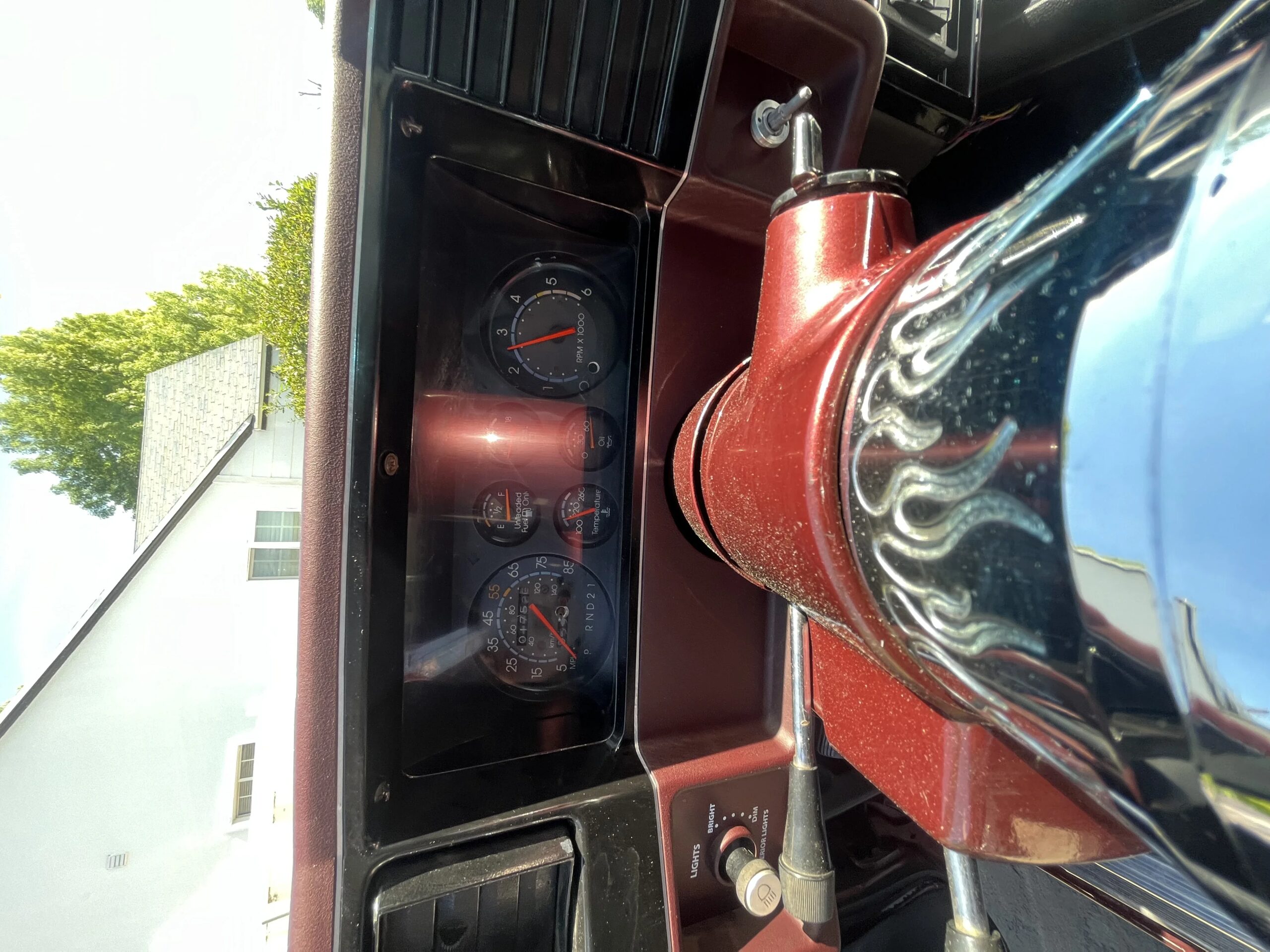 Chevrolet-El-camino-v8-1979-Burgundy-Black-11