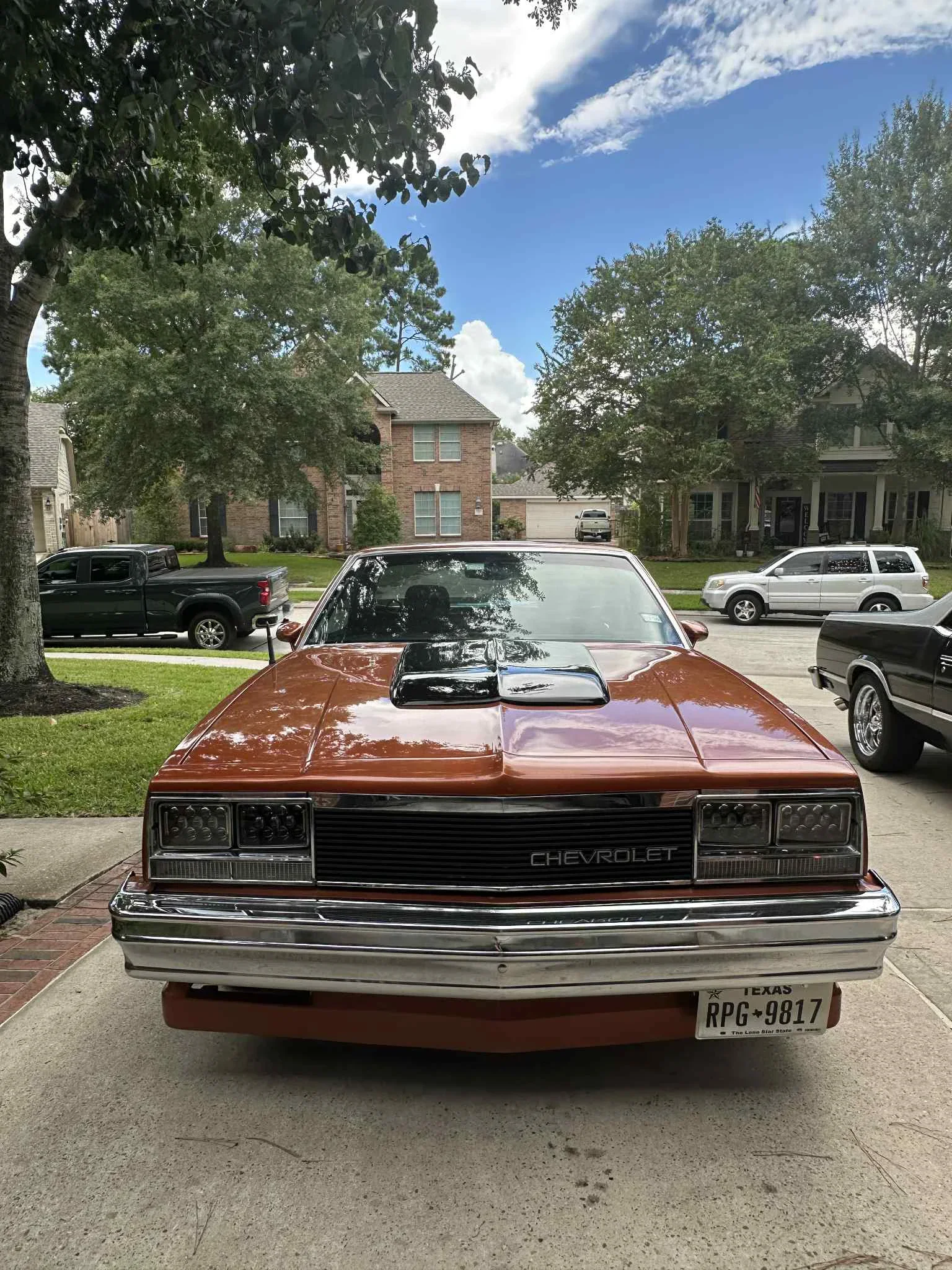 Chevrolet-El-camino-v8-1984-Orange-Black-5