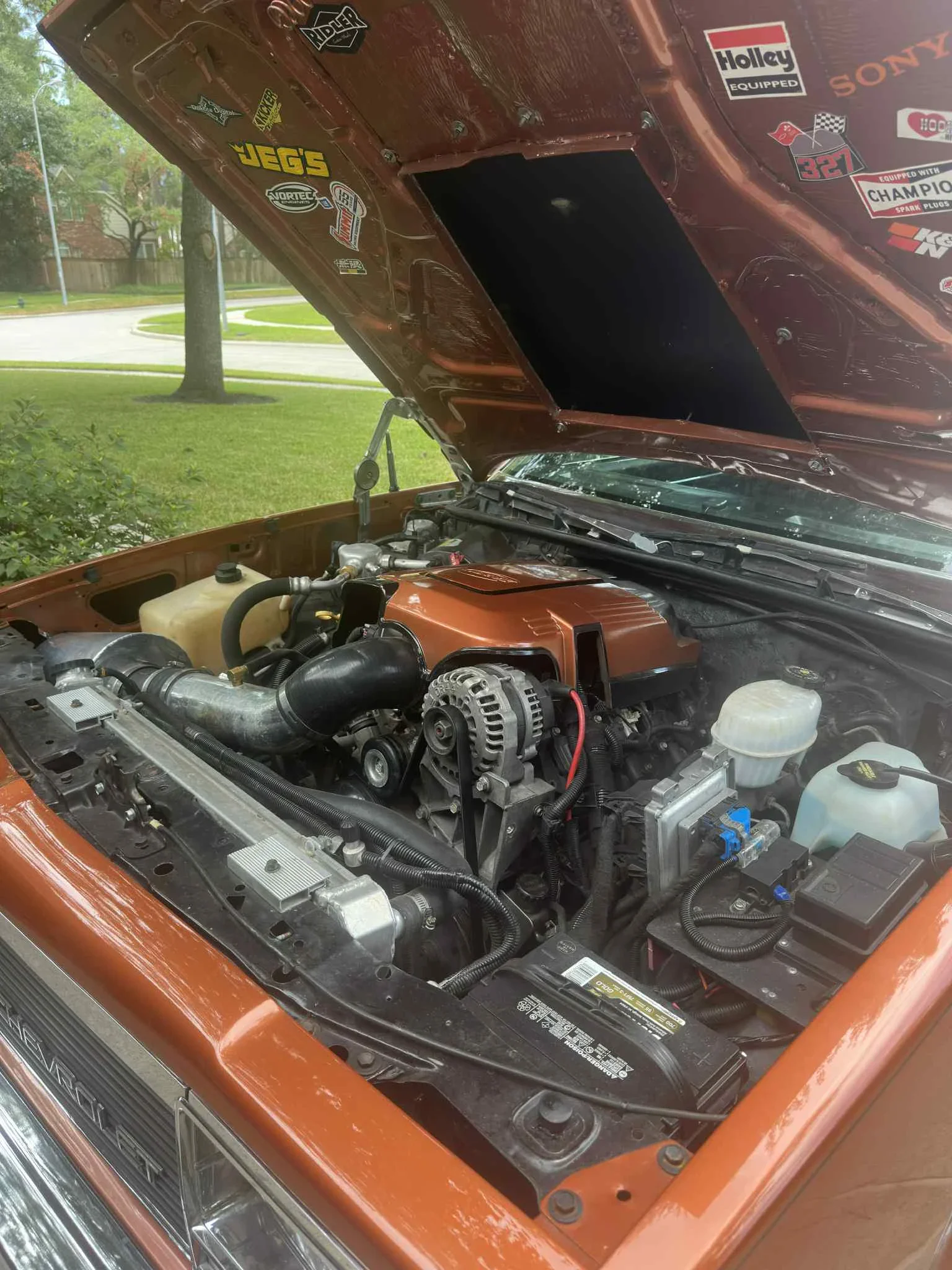 Chevrolet-El-camino-v8-1984-Orange-Black
