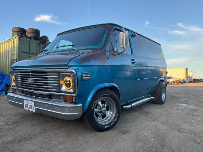 Chevrolet-G10-1979-Blue-Brown-1