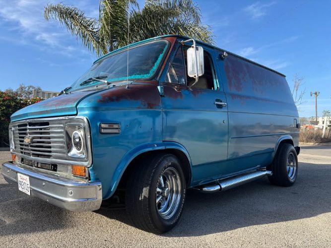 Chevrolet-G10-1979-Blue-Brown-18
