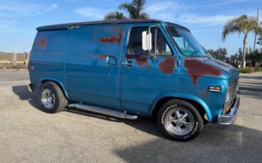 Chevrolet-G10-1979-Blue-Brown-19