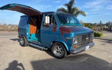 Chevrolet-G10-1979-Blue-Brown