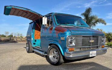 Chevrolet-G10-1979-Blue-Brown-7