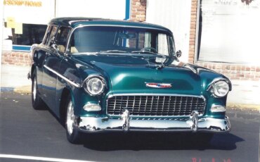 Chevrolet-Nomad-1955-Green-Beige-14