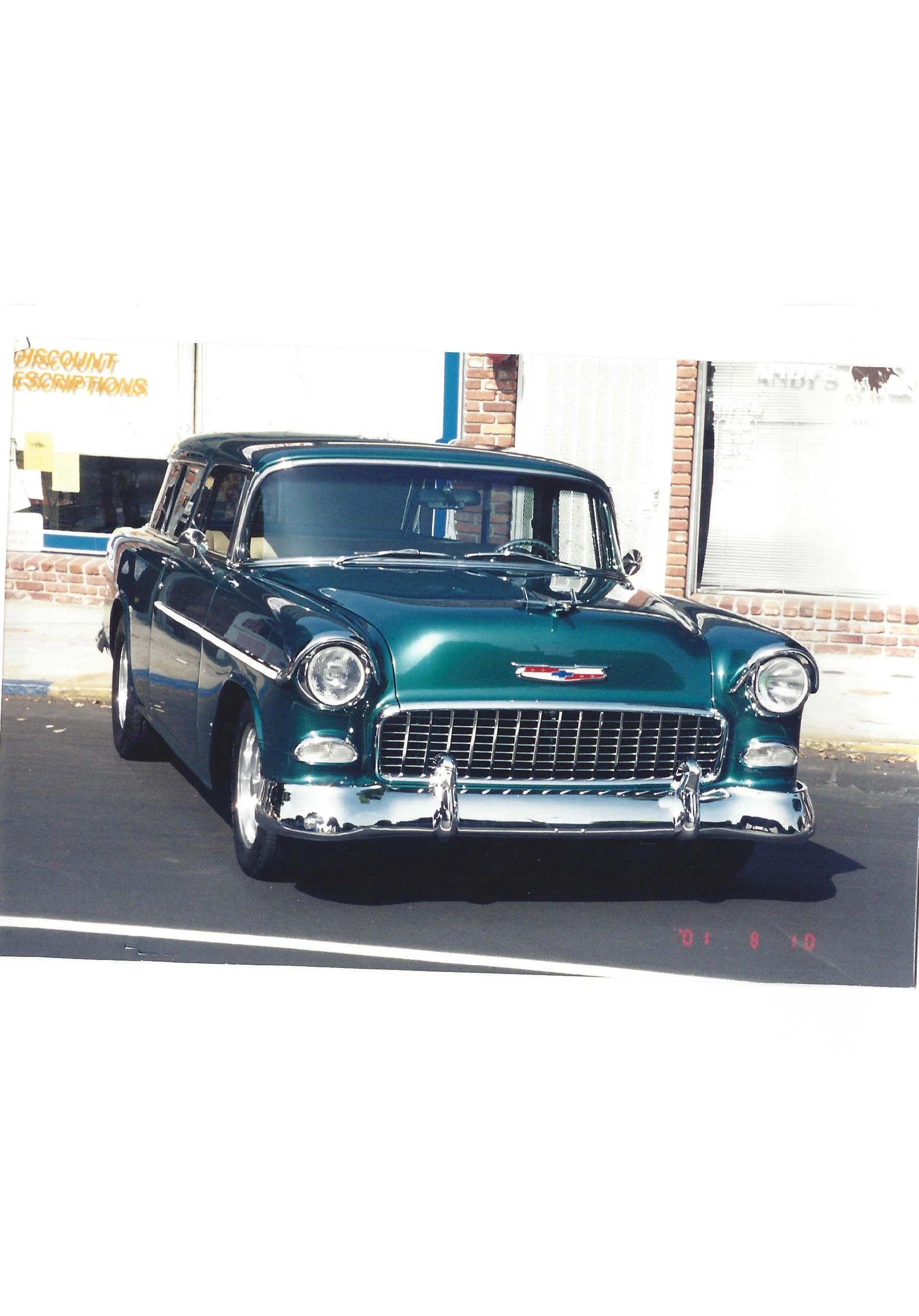 Chevrolet-Nomad-1955-Green-Beige-14