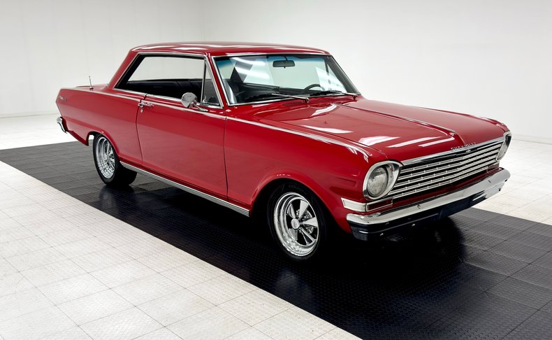 Chevrolet-Nova-1963-Bright-Red-Black-13