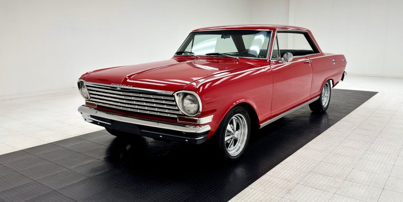 Chevrolet-Nova-1963-Bright-Red-Black