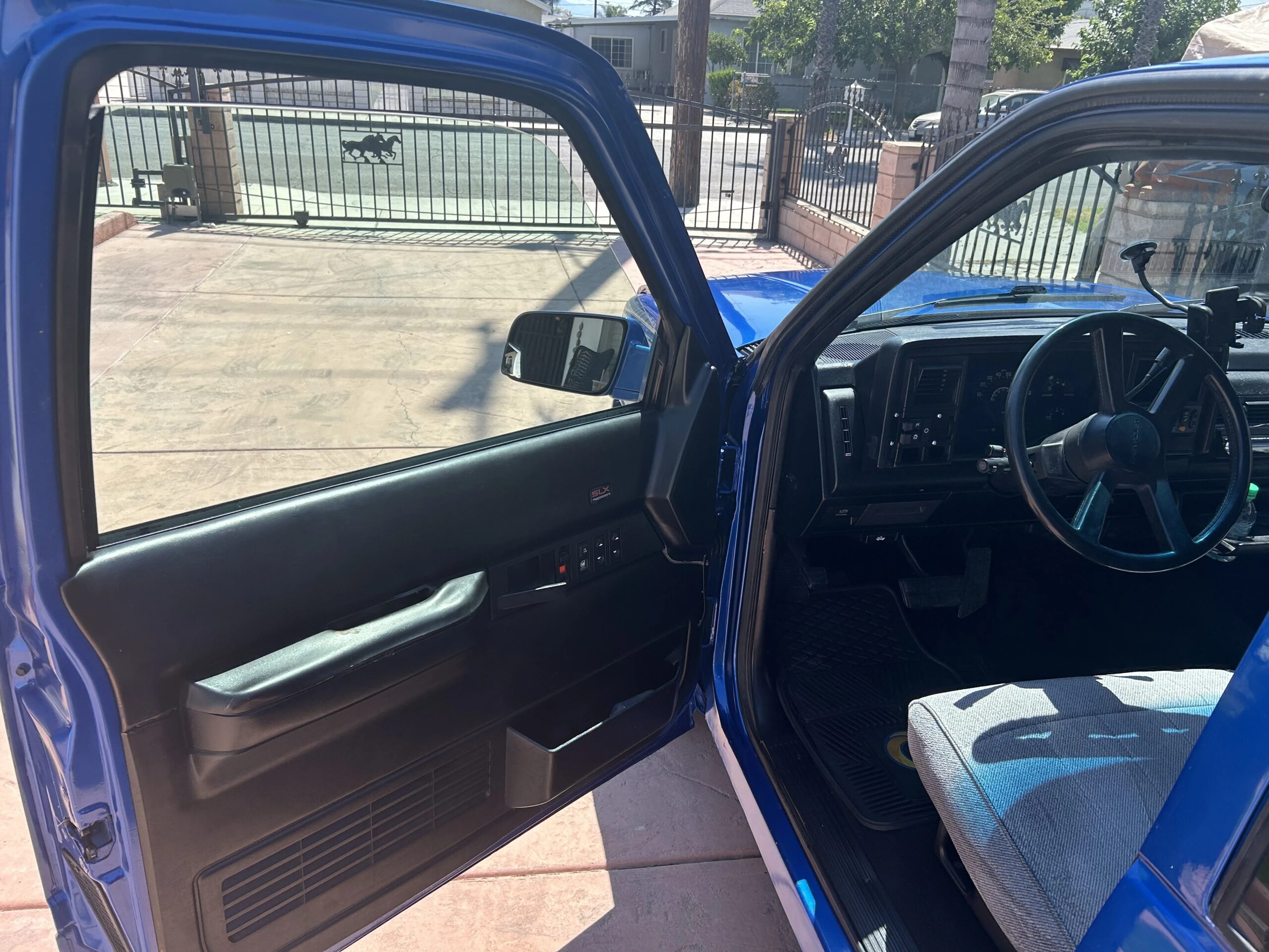 Chevrolet-Silverado-1500-2wd-extended-cab-1989-Blue-Black-1