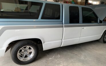 Chevrolet-Silverado-1500-2wd-extended-cab-1991-Custom-Blue-1