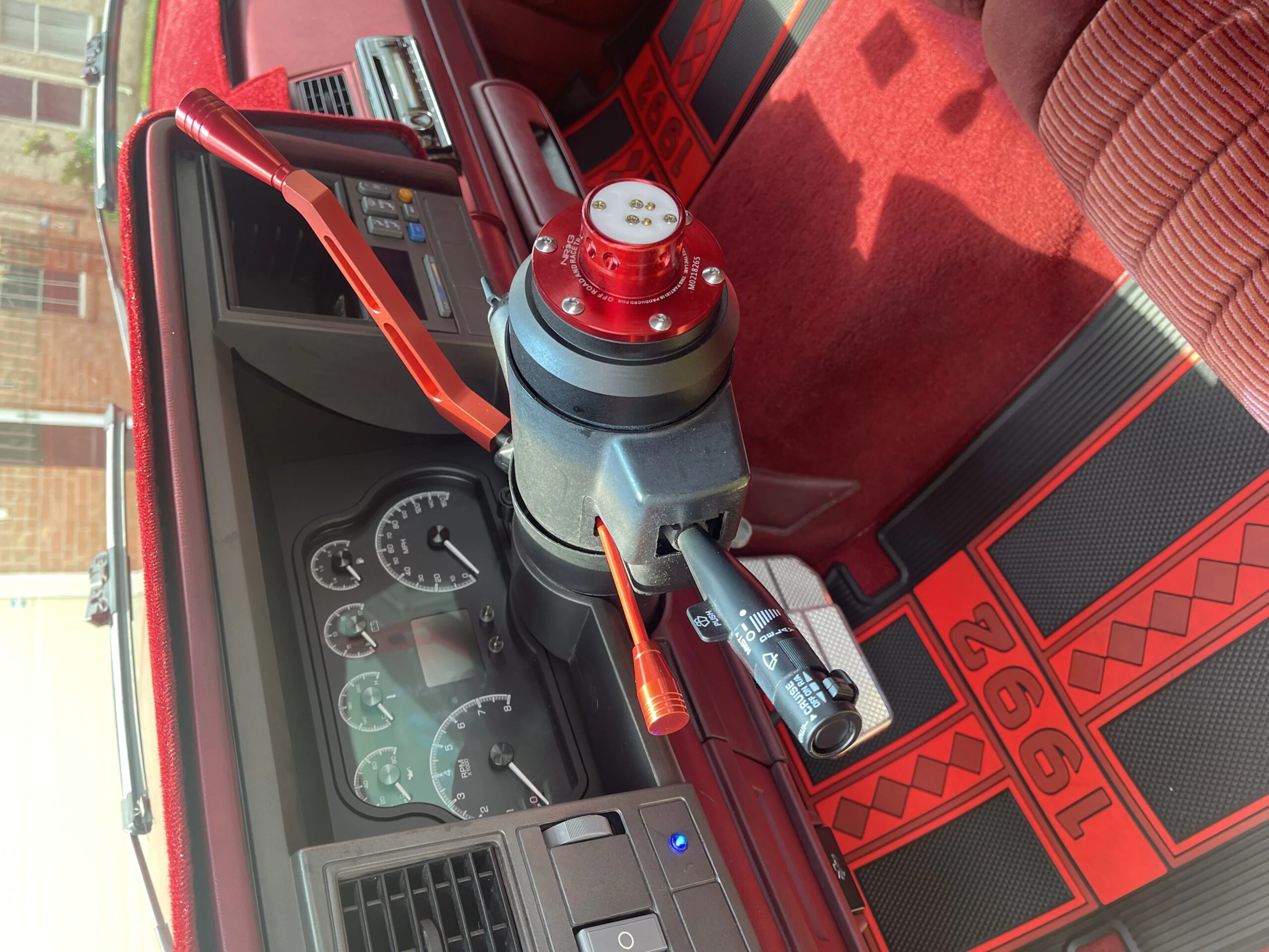 Chevrolet-Silverado-1500-2wd-extended-cab-1992-Burgundy-Burgundy-49
