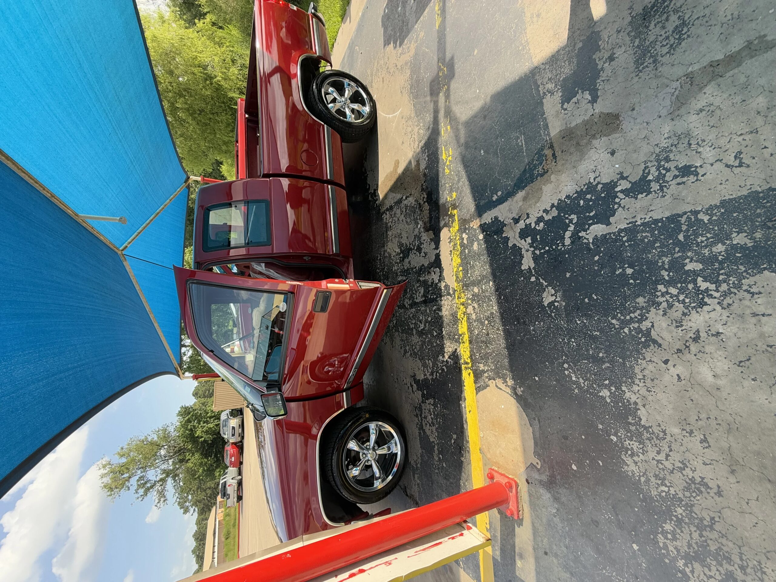 Chevrolet-Silverado-1500-2wd-extended-cab-1992-Burgundy-Burgundy-58