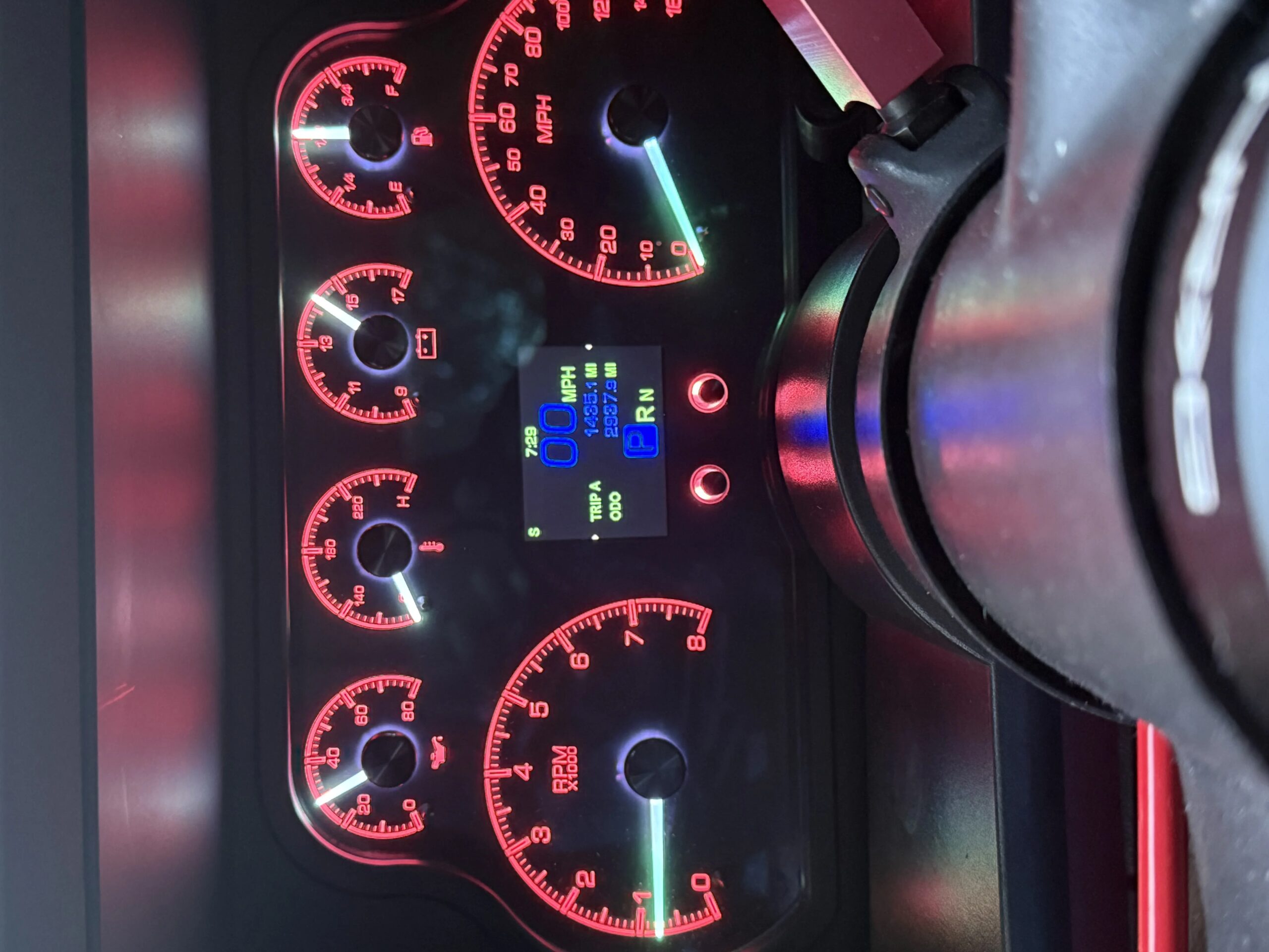 Chevrolet-Silverado-1500-2wd-extended-cab-1992-Burgundy-Burgundy-68
