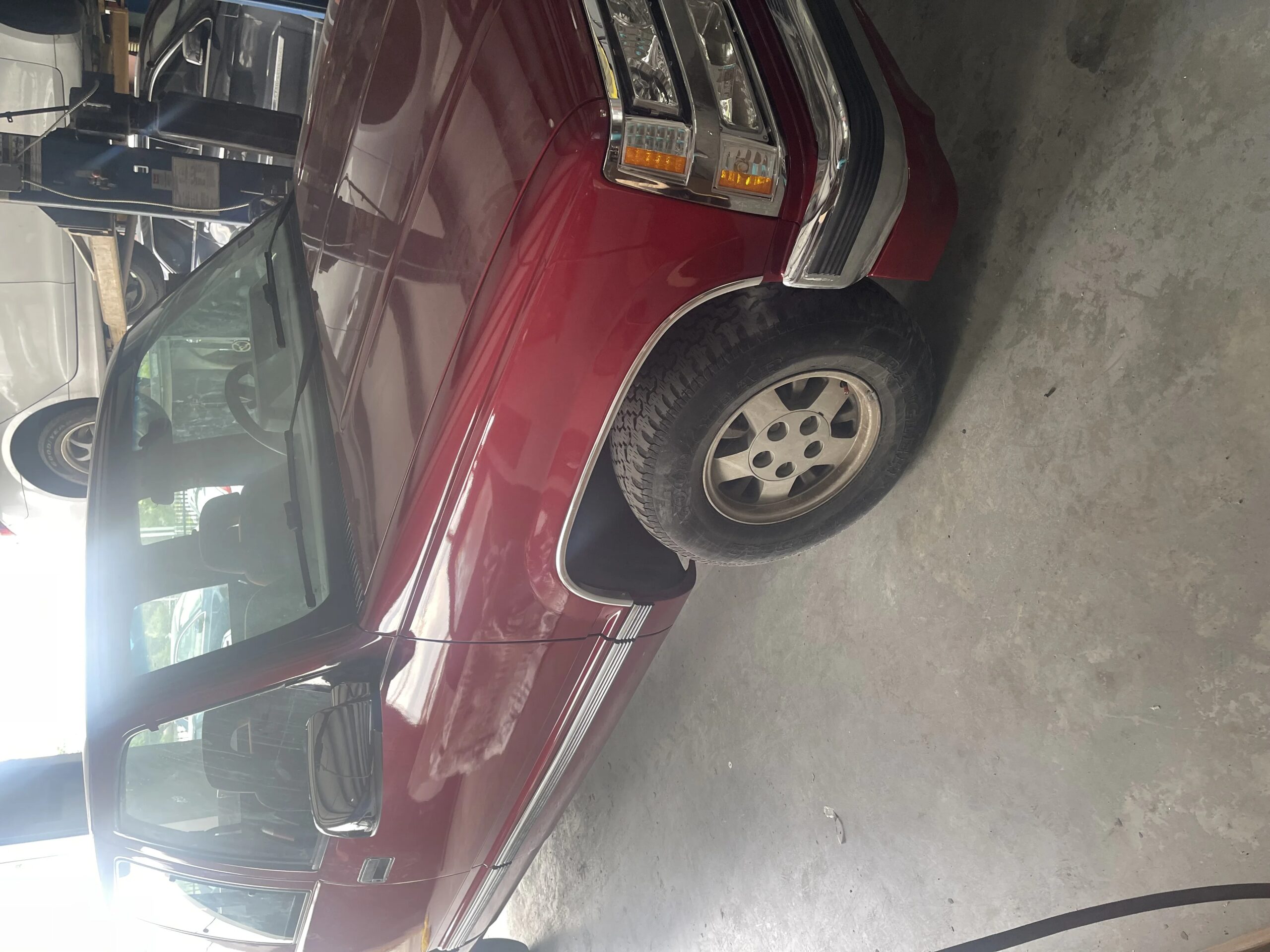 Chevrolet-Silverado-1500-2wd-extended-cab-1992-Burgundy-Burgundy-81