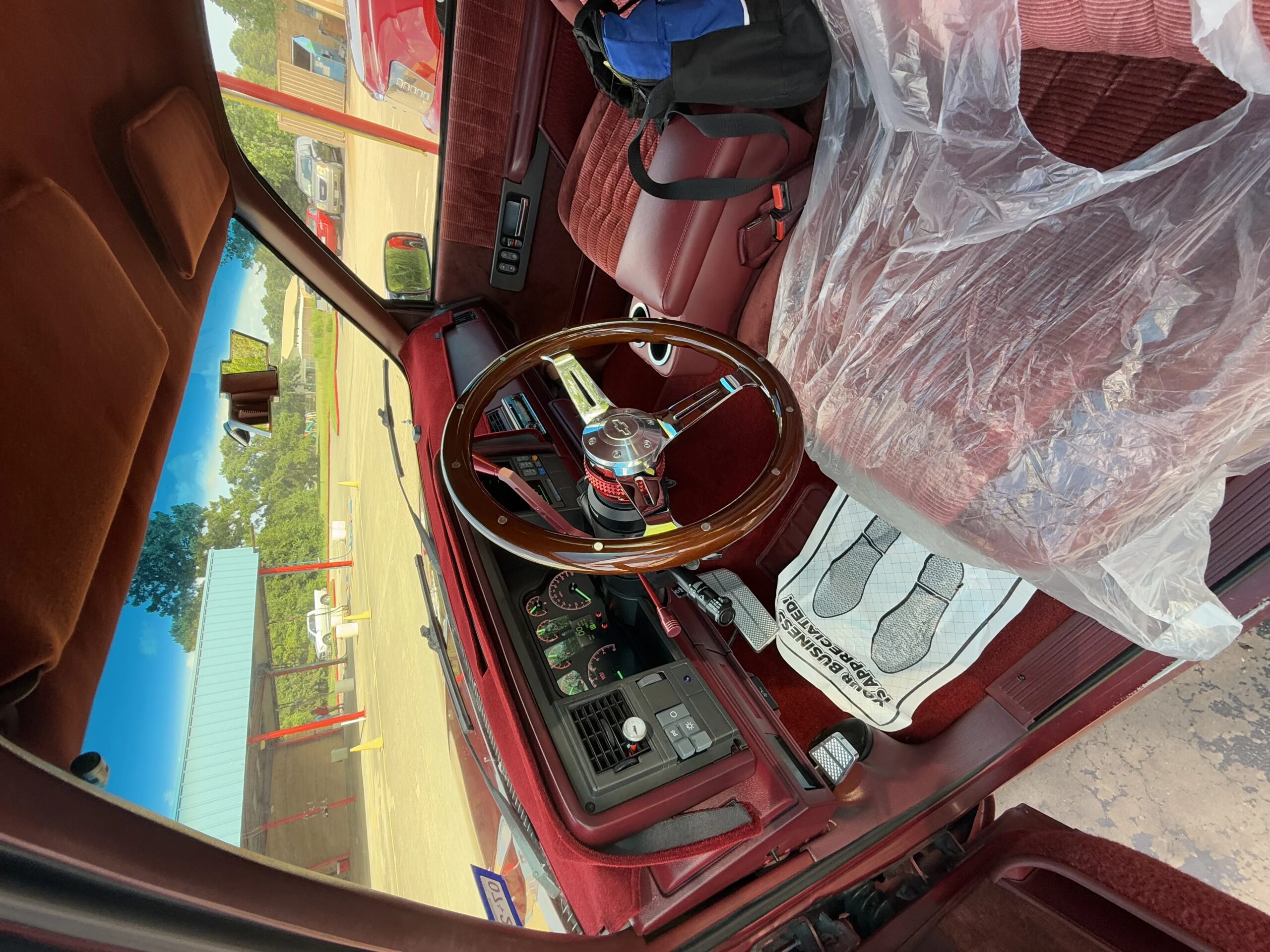 Chevrolet-Silverado-1500-2wd-extended-cab-1992-Burgundy-Burgundy-9