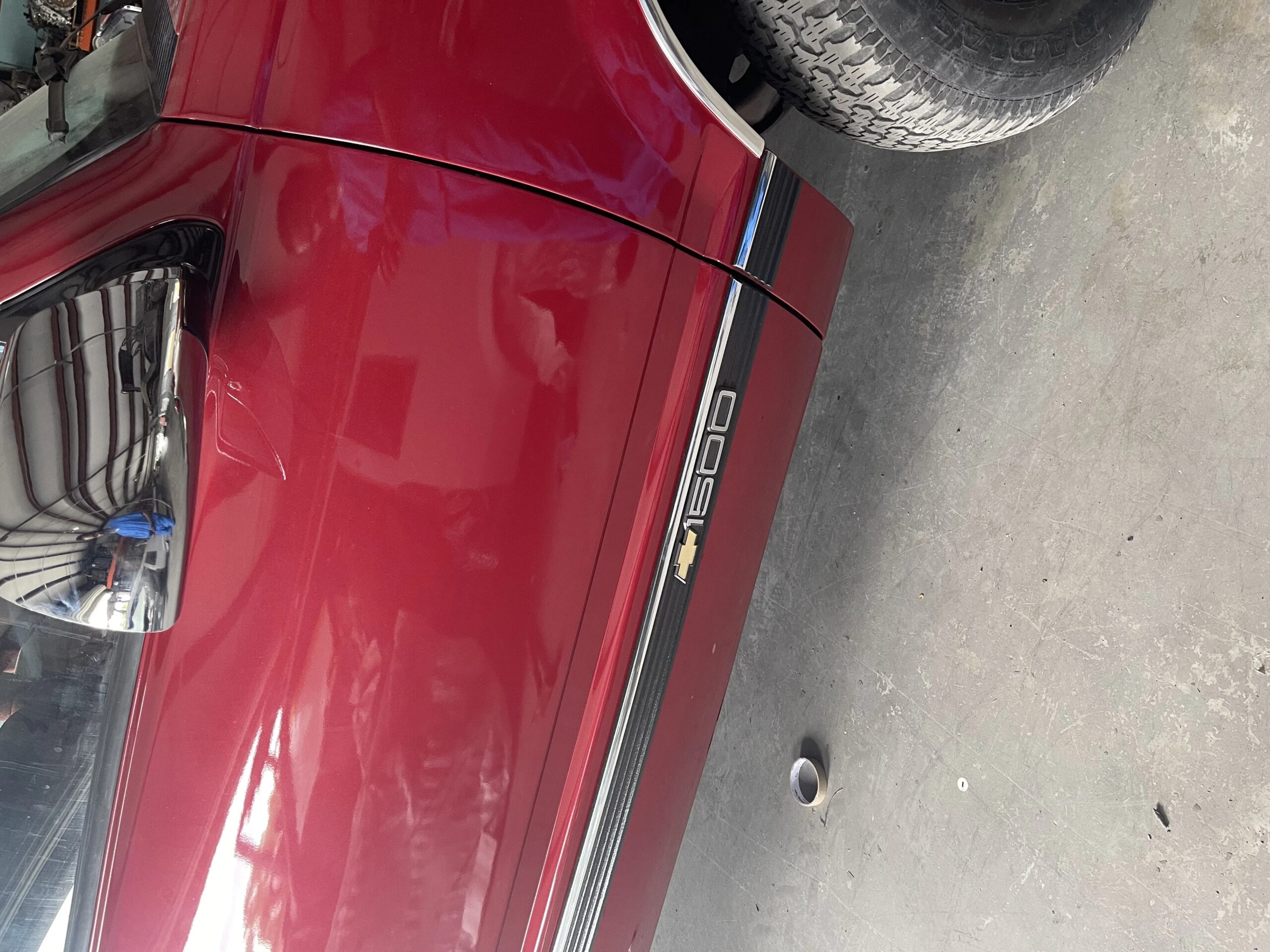 Chevrolet-Silverado-1500-2wd-extended-cab-1992-Burgundy-Burgundy-91