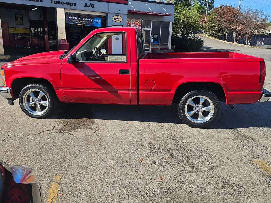 Chevrolet-Silverado-1500-2wd-regular-cab-1991-Red-Tan-4