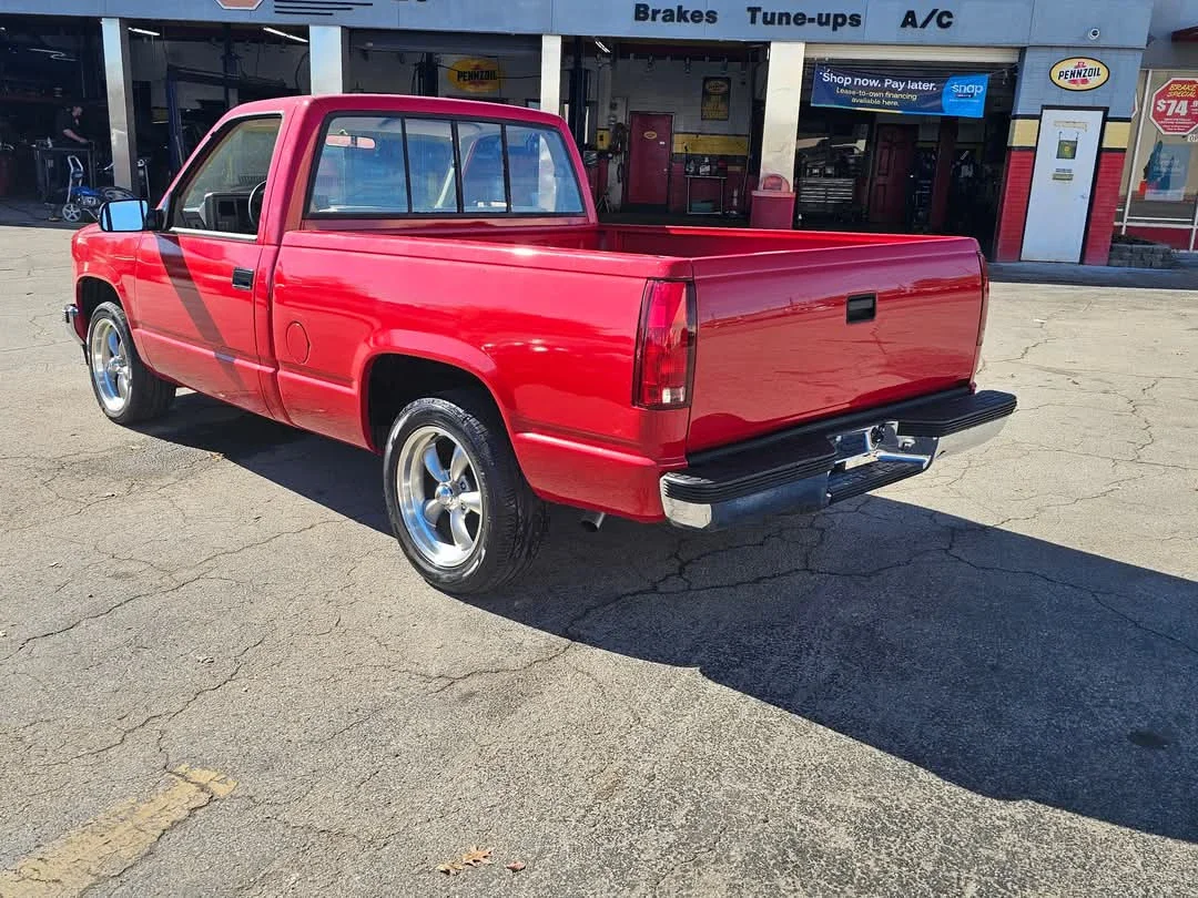 Chevrolet-Silverado-1500-2wd-regular-cab-1991-Red-Tan-5