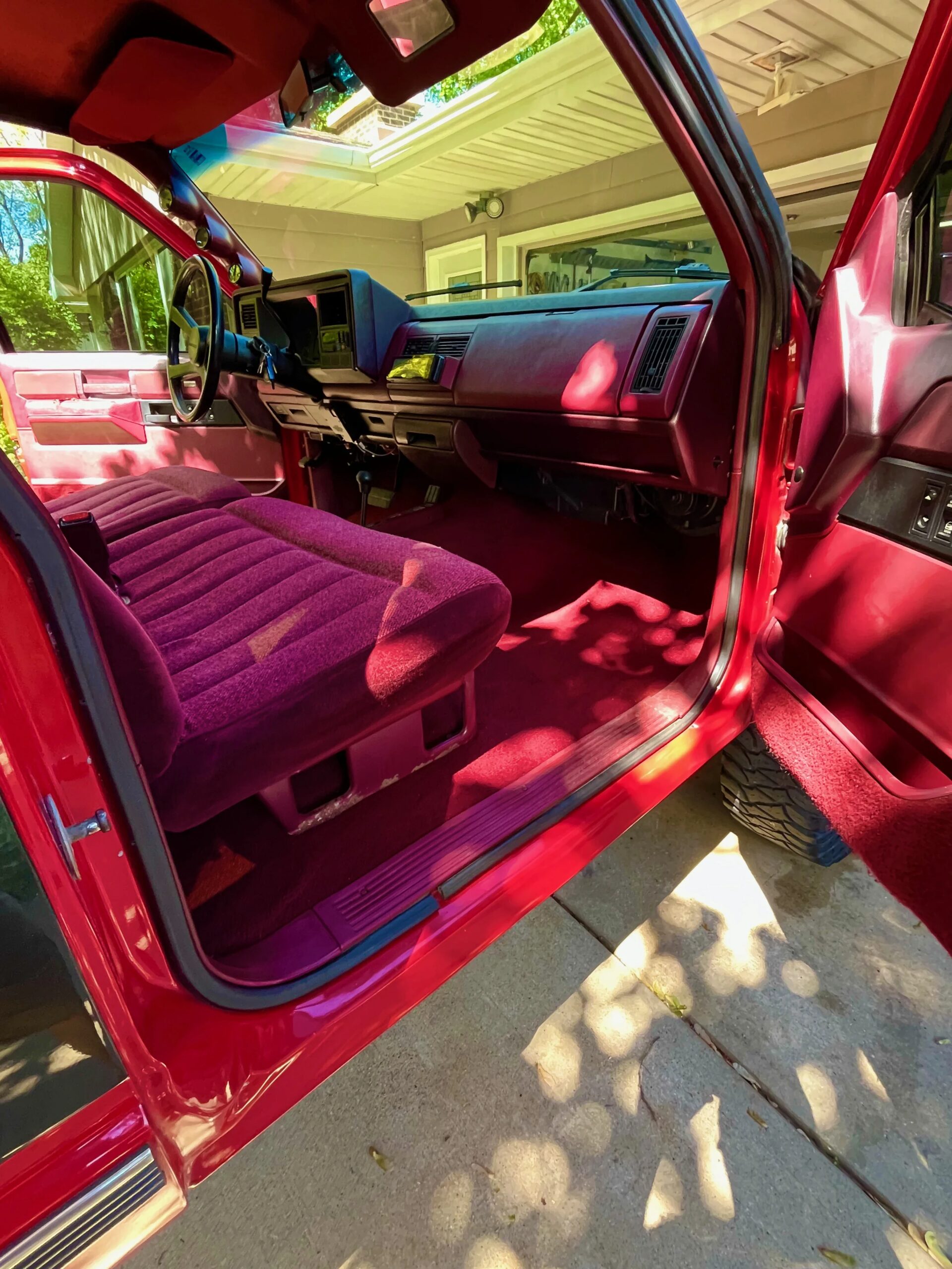 Chevrolet-Silverado-1500-4x4-extended-cab-1989-Red-Red-14