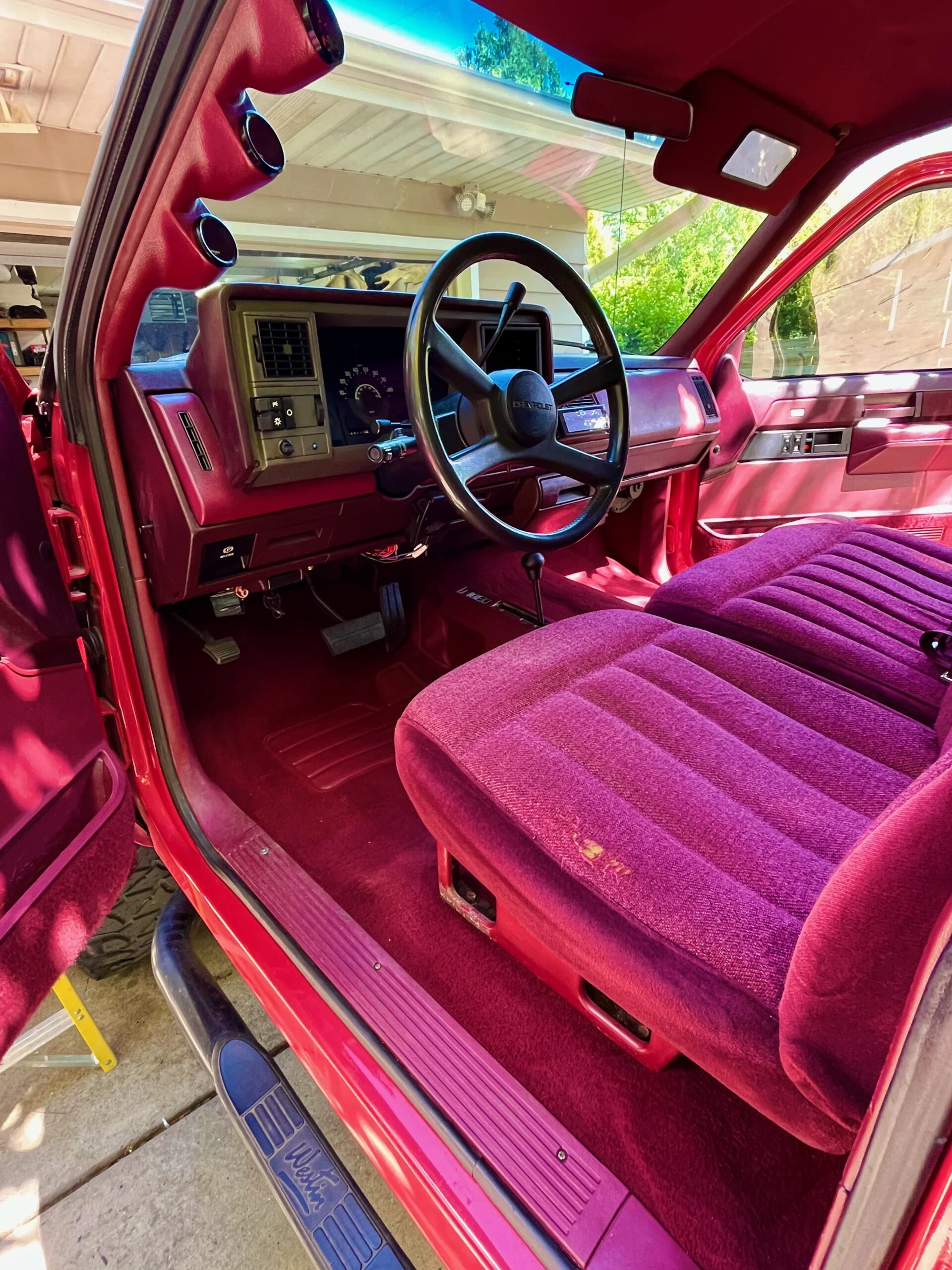 Chevrolet-Silverado-1500-4x4-extended-cab-1989-Red-Red-15