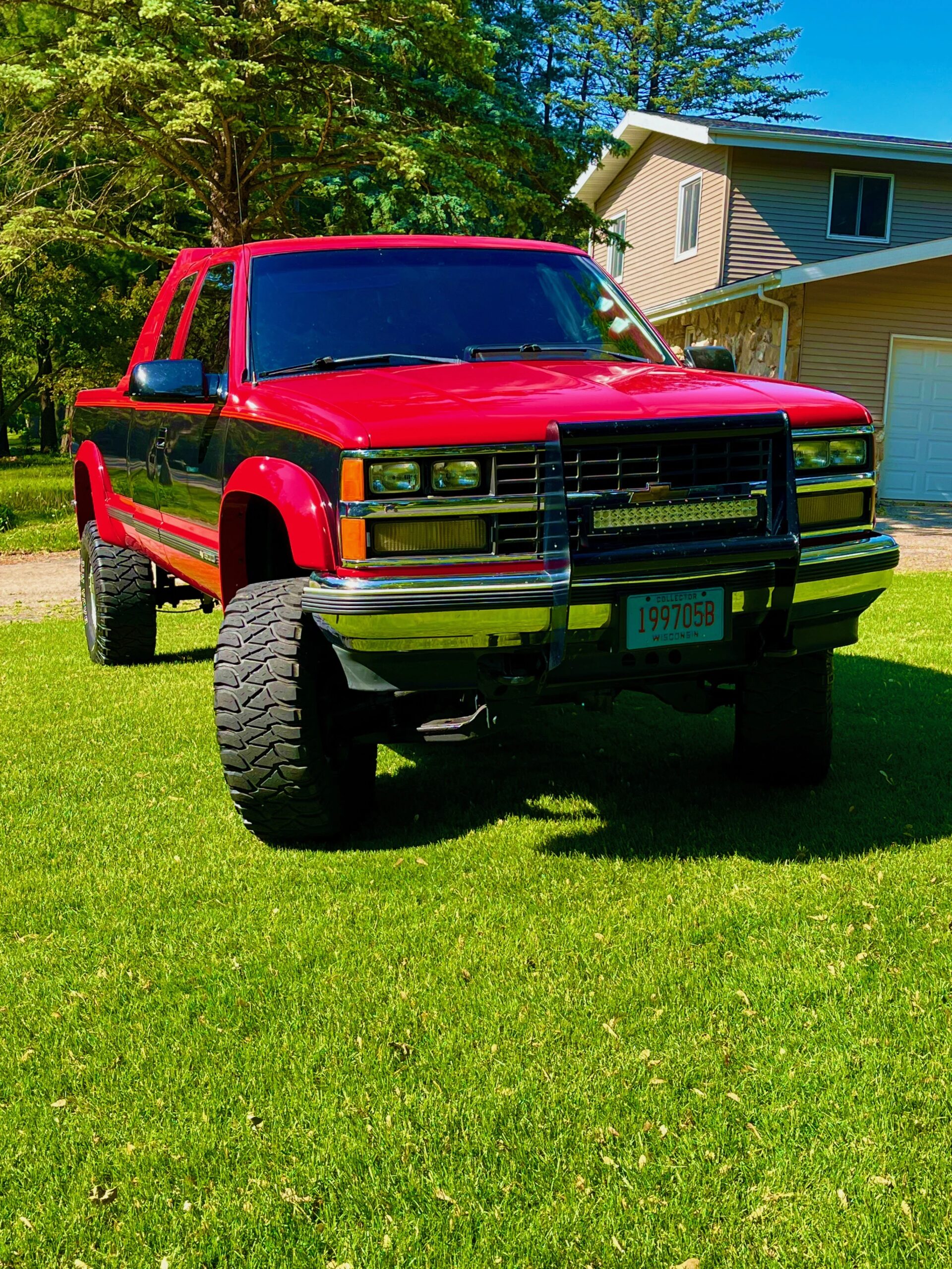 Chevrolet-Silverado-1500-4x4-extended-cab-1989-Red-Red-8
